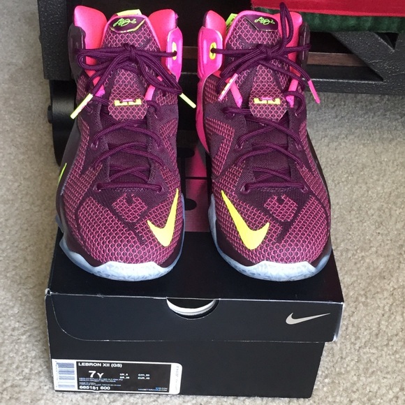 Nike Lebron 12 Xll Double Helix Merlot - Picture 8 of 8
